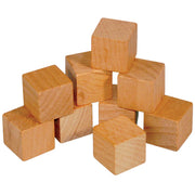 1" Plain Wood Cubes, Set of 100