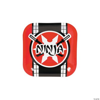 Ninja Warrior Dessert Plates - 8 Pieces
