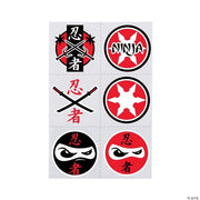 Ninja Tattoos - 72 Pieces
