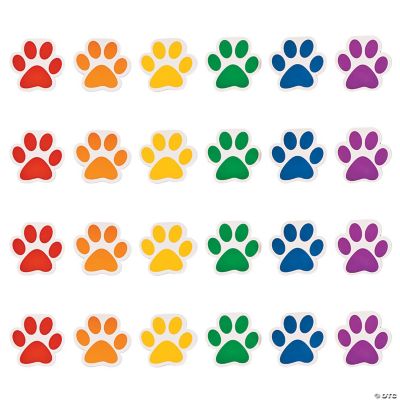 Paw Print Notepads - 24 Pieces