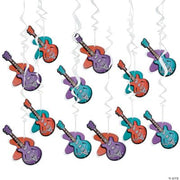 Rockin 50s Hanging Guitars - 12 Pieces