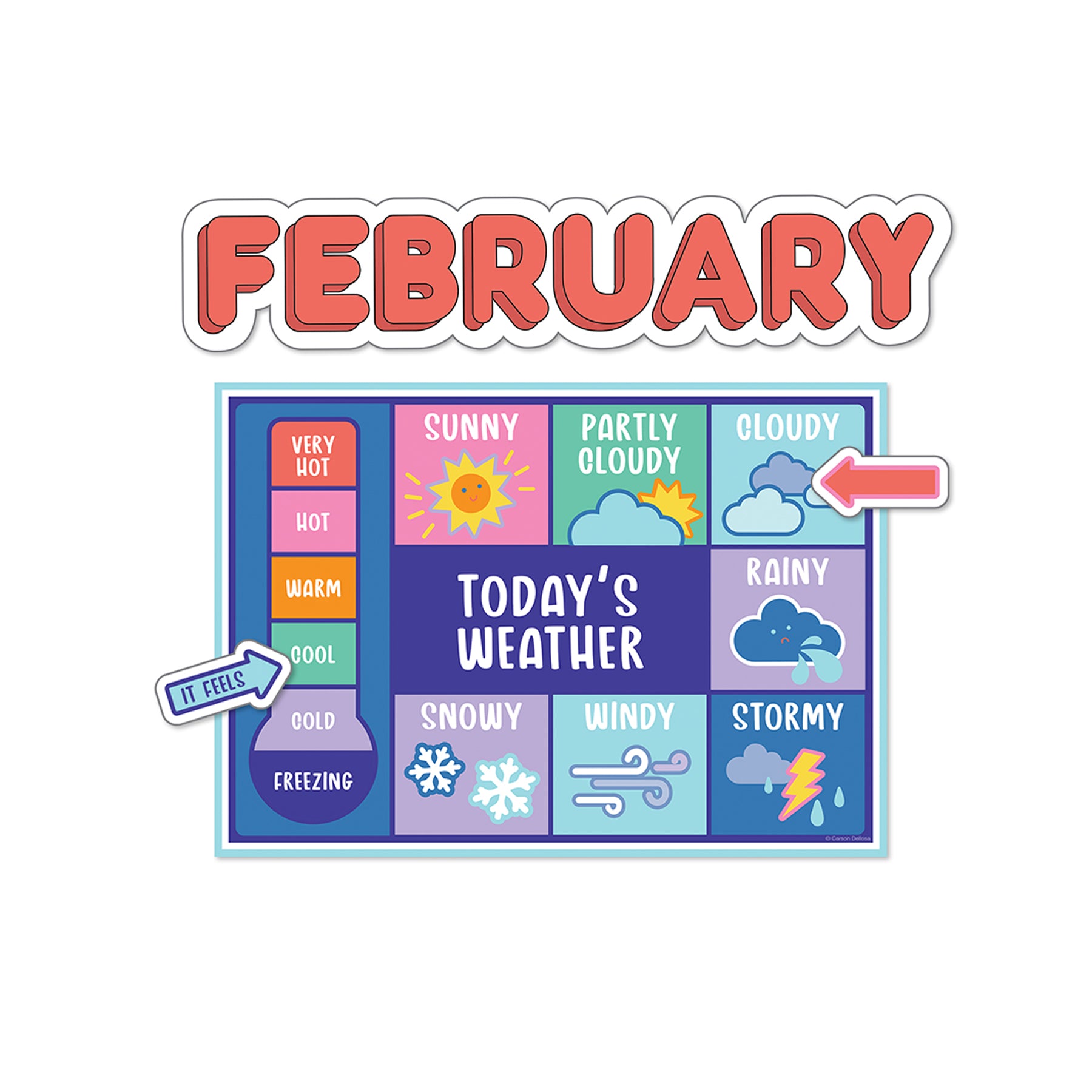 We Stick Together Calendar Bulletin Board Set