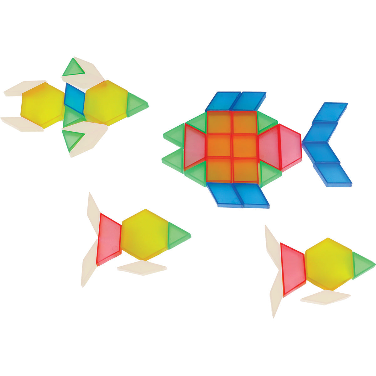 See Thru Pattern Blocks, Set of 49