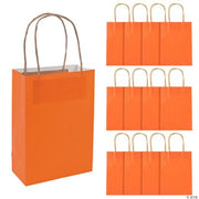Medium Pumpkin Craft Bags - 12 Pieces