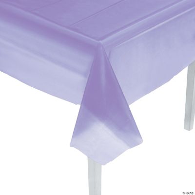 Lilac Plastic Tablecover - 1 Piece