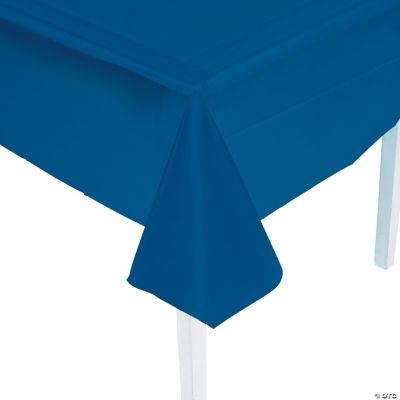 Navy Plastic Tablecover - 1 Piece