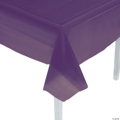 Plum Plastic Tablecover - 1 Piece