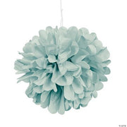 Ltp-Mint Green Tissue Pom Pom Dcr W/Grmt - 6 Pieces