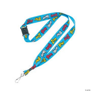 Super Hero Lanyard - 12 Pieces