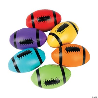4" Vinyl Foam Filled Football - 12 Pieces