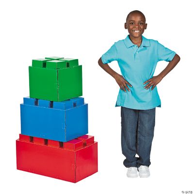 Block Party 3-D Brick Stand Ups - 3 Pieces