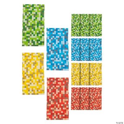 Pixel Pattern Treat Bags - 12 Pieces