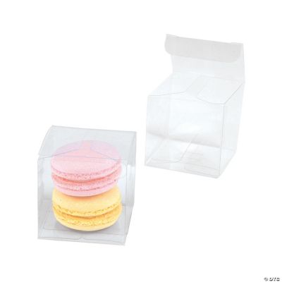 2" Clear Plastic Favor Boxes - 24 Pieces