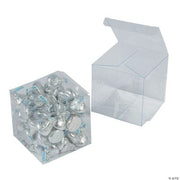 4" Clear Plastic Favor Boxes - 24 Pieces