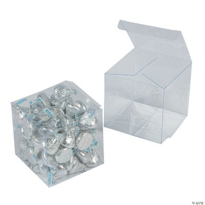 4" Clear Plastic Favor Boxes - 24 Pieces