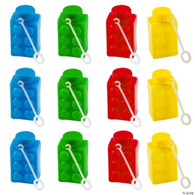 Block Party Bubble Bottles - 12 Pieces