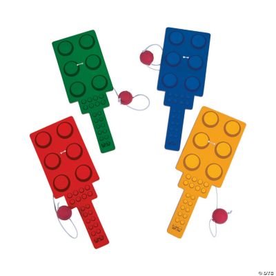 Block Party Paddleball Games - 12 Pieces