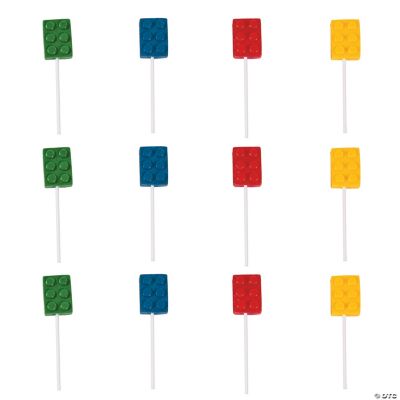 Building Block Suckers - 12 Pieces