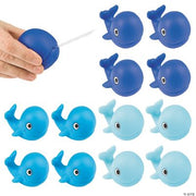 Lil Sailor Whale Squirt Toys - 12 Pieces