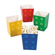 Block Party Popcorn Boxes - 24 Pieces