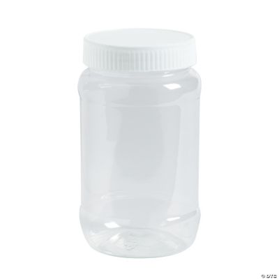 Plastic Pint Mason Jar - 12 Pieces