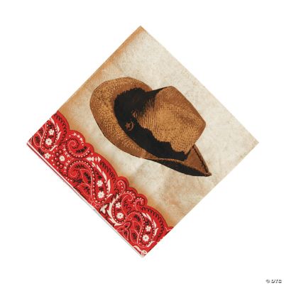 Western Lunch Napkins - 16 Pieces
