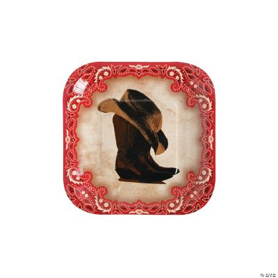 Western Dessert Plates - 8 Pieces