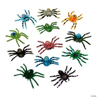 Vp Plastic Spiders - 72 Pieces