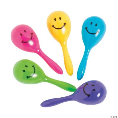 Vp Smile Face Maracas - 72 Pieces