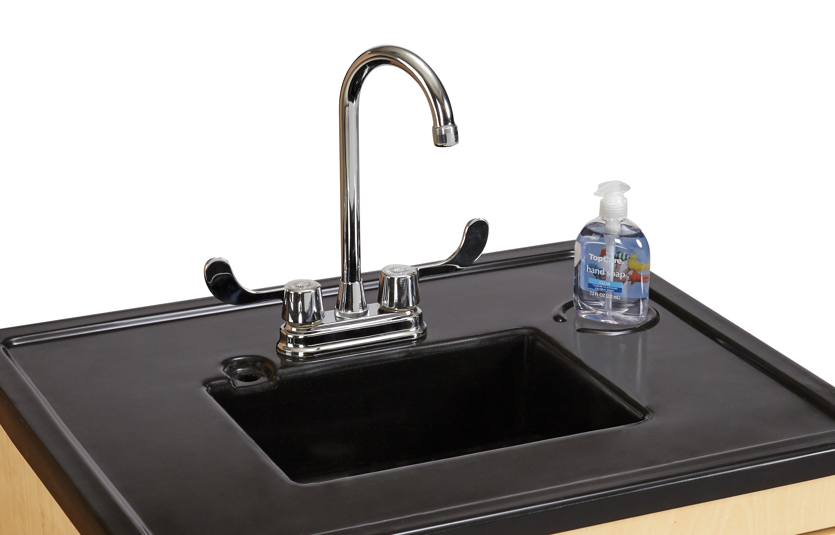 Jonti-Craft® Clean Hands Helper Portable Sink – Nonelectric - 38" Counter - Plastic Sink