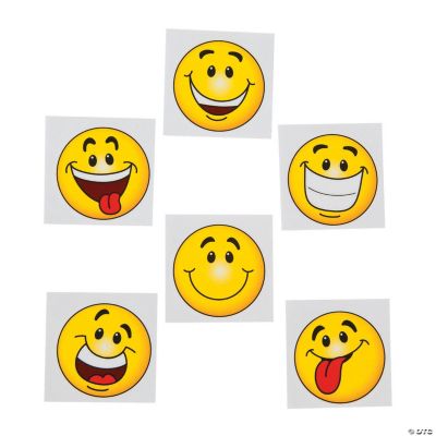 Vp Smile Face Tattoos - 216 Pieces