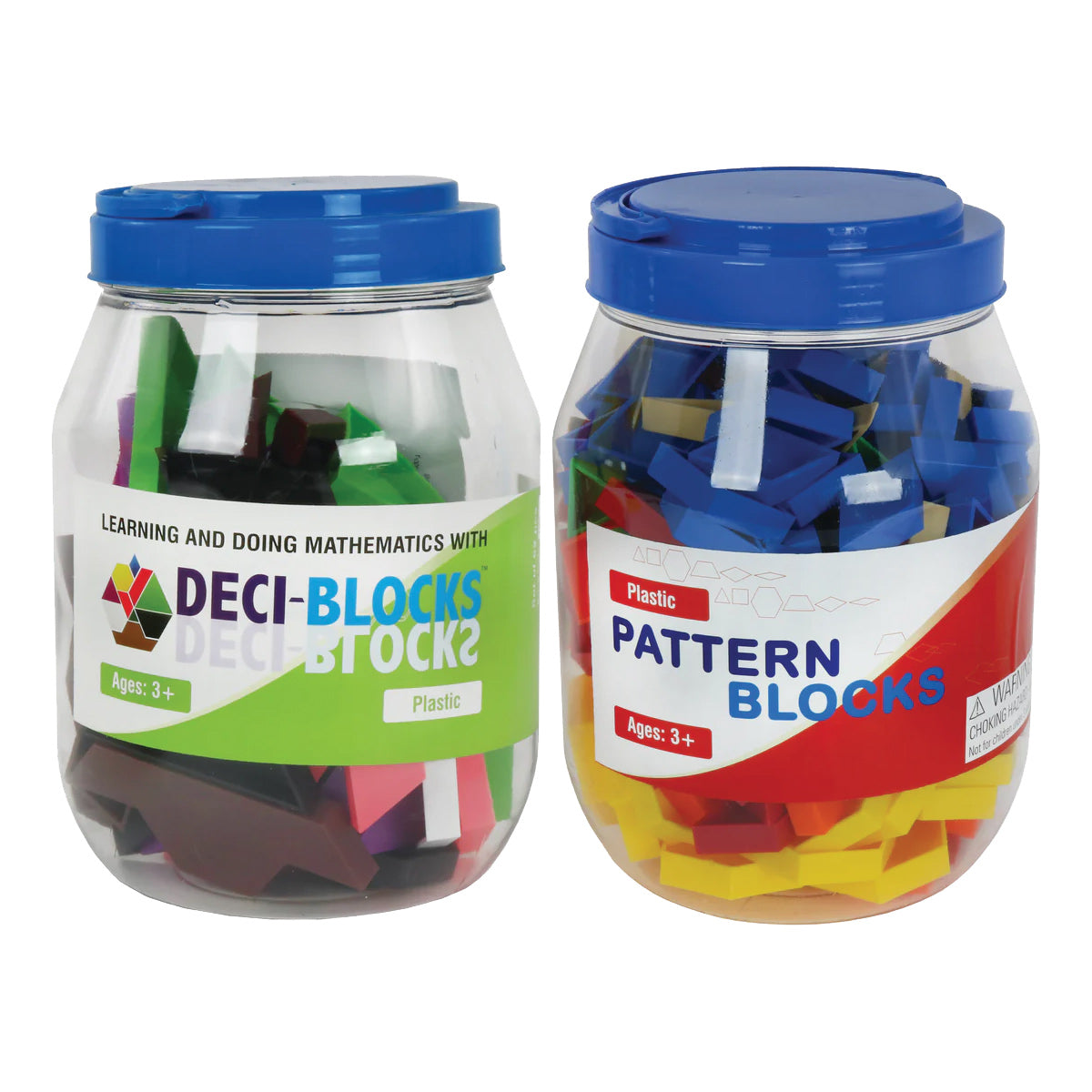 Hollow Pattern Blocks in a container, Set of 250
