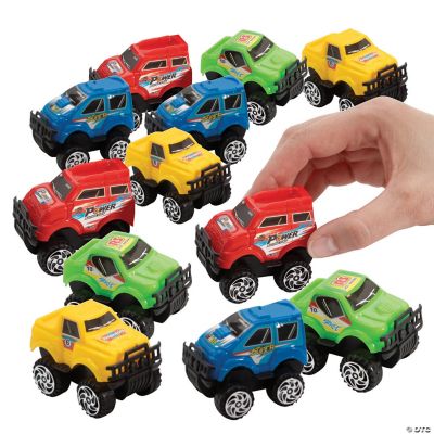 Mini Pullback Truck Assortment - 12 Pieces