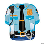 Police Party Shaped Dinner Plates - 8 Pieces