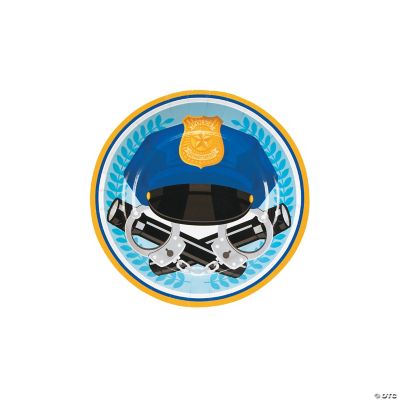Police Party Dessert Plates - 8 Pieces