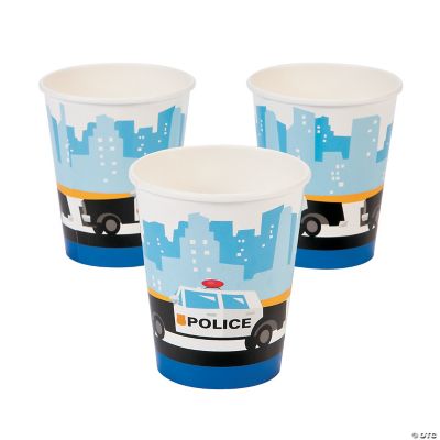 Police Party Cups - 8 Pieces