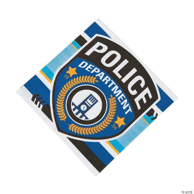Police Party Lunch Napkins - 16 Pieces