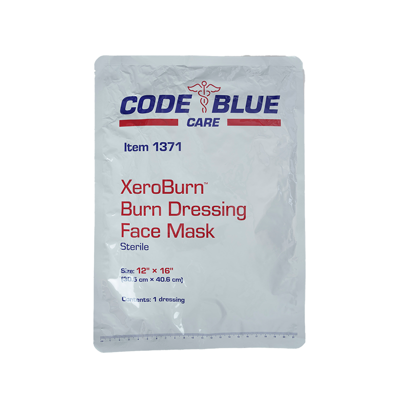 XeroBurn Burn Dressing Face Mask, 12" x 16" - 6 pcs per Box/2 Boxes per Case