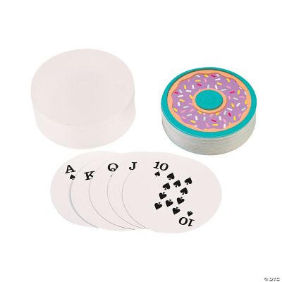Donut Shaped Playing Cards - 12 Pieces