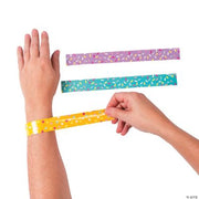 Donut Sprinkle Slap Bracelets - 12 Pieces