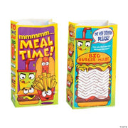 Kids Meal Bags - Food Characters - 12 Pieces