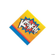 Superhero Beverage Napkins - 16 Pieces
