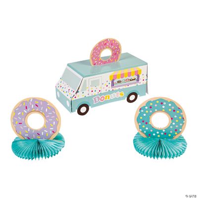 Donut Truck Centerpiece - 3 Pieces