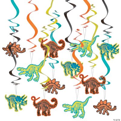 Dino Dig Dangling Swirls - 12 Pieces