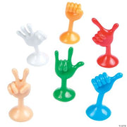 Suction Hand Signs - 24 Pieces