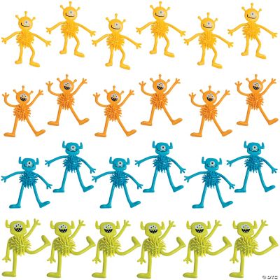 Monster Bendable Porcupine Characters - 24 Pieces