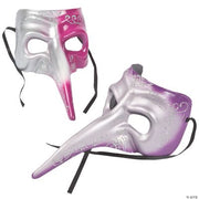 Mardi Gras Long Nose Masks - 6 Pieces