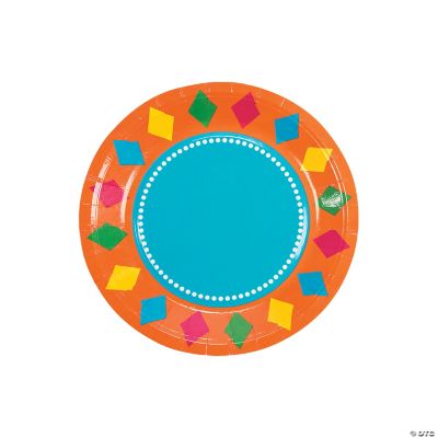 Fiesta Party Dessert Plates - 8 Pieces