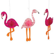 Flamingo Hanging Decor Set - 3 Pieces