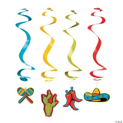 Fiesta Dangling Swirls - 12 Pieces
